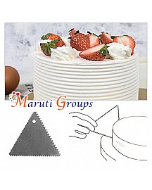 Dine toothed Cake Scraper Triangle - Cake Decorating