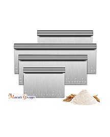 Cake Scraper Stainless Steel - Dough Scraper/Cutter 21cm- Stainless Steel Size : 21cm x 11.5cm