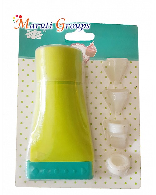 Hard Silicone Piping Bag with Nozzle - Fondant Bakeware - Cake Decorating