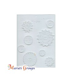 Products 3-D Gears Set Chocolate Mold -Cake Decorating