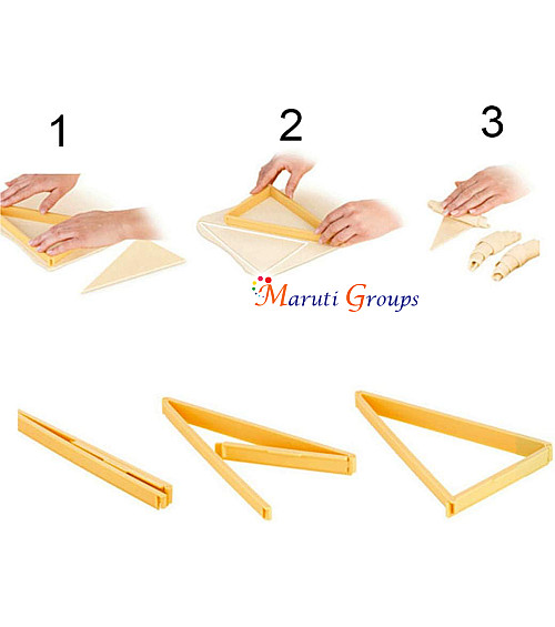 Croissant Dough Cutter Plastic Triangle Bread Line Mould