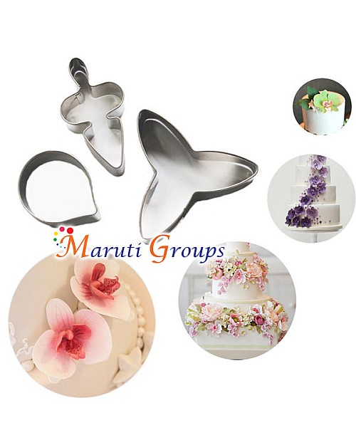 Moth Orchid Flower Cutter Set - Stainless Steel