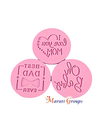 Best Dad Ever Cake Stamp – Round Fondant Embosser Cookie Stamp (8cm) – Father’s Day Cookie Cutter Press