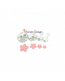 3pc Flower Spiral Plunger Cutter / Cookie cutter