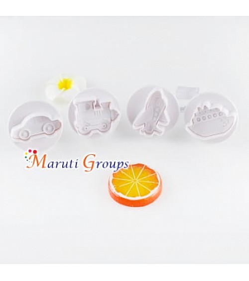 Vehicles / Transport Plunger Cutter Set - Car, Airplane, Train, Ship Cookie Cutters