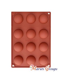 Half Sphere Chocolate Silicone Mould – 4.5cm Diameter (Mould Size: 17cm x 29cm)