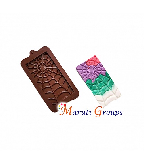 Spider Web Bar - Chocolate Silicone Mould 19.5cm x 10.1cm