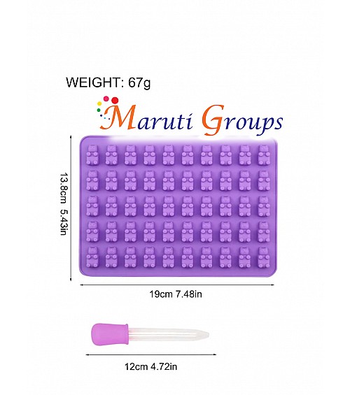 2pc Jelly Baby / Bear and Silicone Dropper Chocolate Silicone Mould – (19cm x 13.8cm)