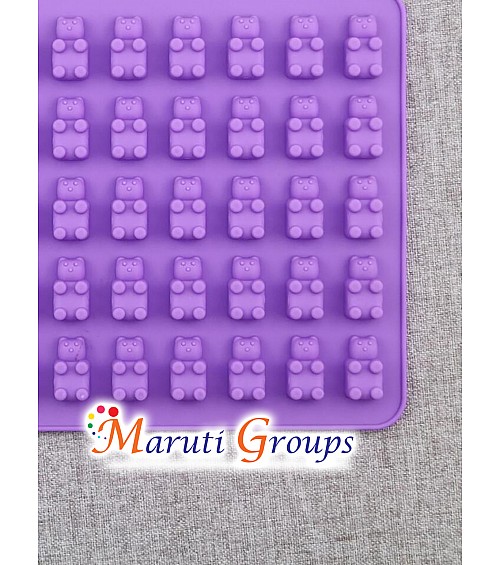 2pc Jelly Baby / Bear and Silicone Dropper Chocolate Silicone Mould – (19cm x 13.8cm)