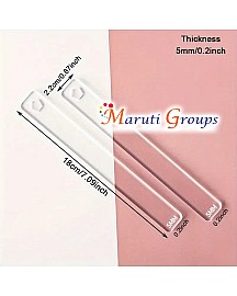 2 Pcs Acrylic Clay Roller Guides – Fondant Thickness Guide Sticks