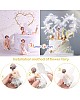 3pc Fairy Cake Topper Set – Birthday, Baby Shower, Wedding Decoration with Feather Ornament