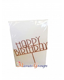 Happy Birthday Cake Topper for cake decorating -  Pink - Design 2