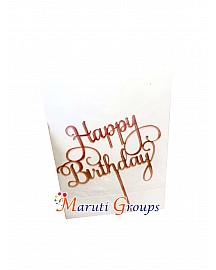 Happy Birthday Cake Topper for cake decorating -  Pink - Design 1
