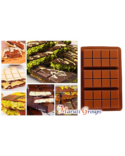 Mini Dubai Chocolate Slab Bar / Slab Silicone Mould – 3 Cavity (17cm x 11.1cm)