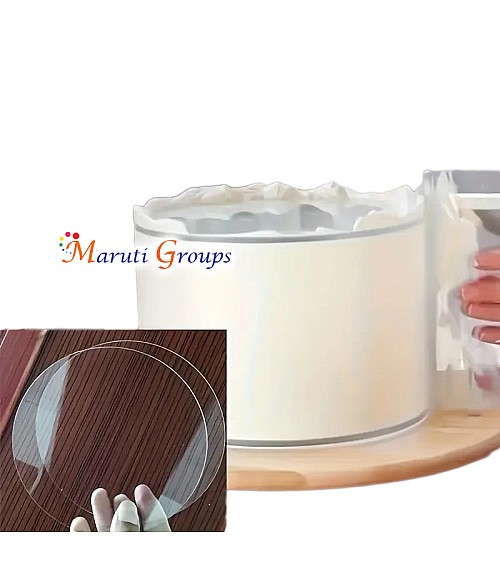 1pc Acrylic Cake Discs Set - Round Transparent Acrylic Cake Pans for Cake Decorating (4 Inch)