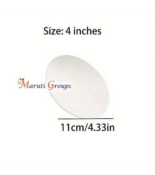 1pc Acrylic Cake Discs Set - Round Transparent Acrylic Cake Pans for Cake Decorating (4 Inch)