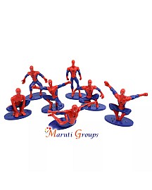 7pc Spiderman 3D Cake Topper Set – Superhero Birthday Party Decoration