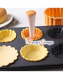 Plastic Pastry Tamper Set – 2pc Double-Sided Tart Shell Molds