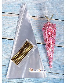 50pcs/Lot DIY Candy Bags, Gift Bags, Cellophane Bags, Candy Gift Packaging for Chocolate, Sweets, Puffed Rice - LARGE