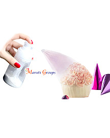 Glitter Duster Spray Bottle for Cakes – Powder Gel Color Refillable Plastic Spray Bottle