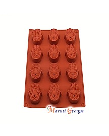 Evil Eye Owl-Shaped Silicone Mould – 12 Cavity Baking & Chocolate Mold (26.8cm x 15.8cm, Cavity Size 5cm x 3.2cm, Height 2cm)