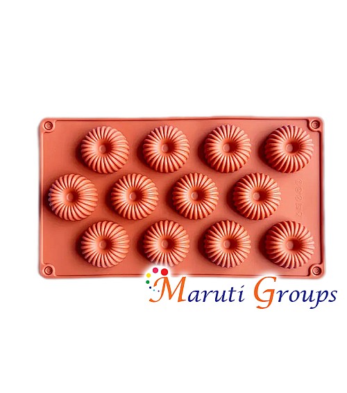 Donut Shape Penda Sweetmeat Silicone Mould – Round Chocolate & Sweet Mould (28cm x 16cm)