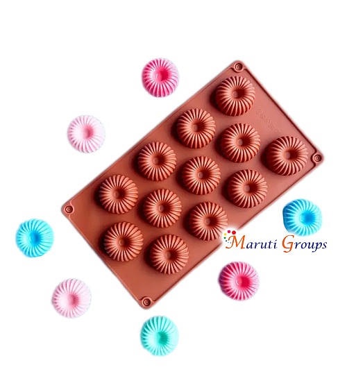 Donut Shape Penda Sweetmeat Silicone Mould – Round Chocolate & Sweet Mould (28cm x 16cm)