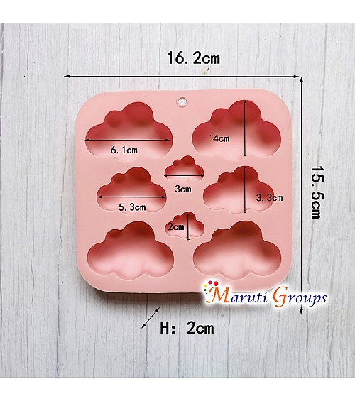 3D Cloud / Puffy Clouds Silicone Mould 