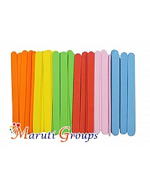50pc Ice-Cream Wooden Sticks / Popsicle Sticks - Assorted Colors