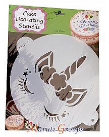 Unicorn Cake stencils for cake decorating