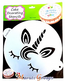 Unicorn Cake stencils for cake decorating - design 1