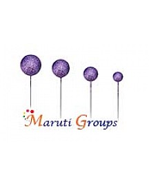 Glitter Faux Balls Cake Topper Set For Cake Decorating - Purple-20pc