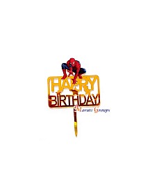Happy Birthday Spider-men Cake Topper  For Cake Decorating