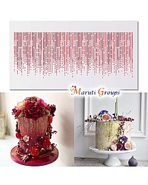 Cake Decorating Stencil – Lines Design (15cm x 35cm)