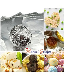 100pcs Silver Foil Candy Wrappers – 9cm x 9cm DIY Square Wrapping Papers for Chocolate & Candy Packaging