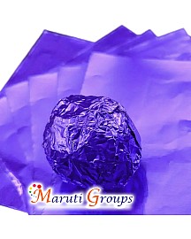 100pcs Purple Foil Candy Wrappers – 9cm x 9cm DIY Square Wrapping Papers for Chocolate & Candy Packaging