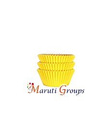 100pc Cupcake Paper / Cupcake Wrapper - Yellow, Size: 8cm / Number 8