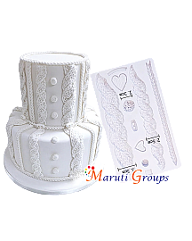 Rustic Cable Knit Silicone mould 
