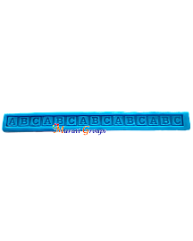 ABC/Alphabet Strip  Silicone Mould