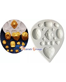 3D Vintage Jewelry Gem Silicone Mould
