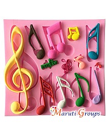 Music Notes Silicone Mould