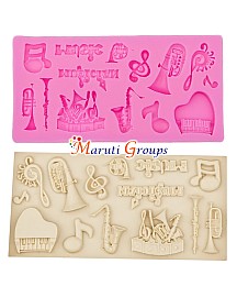 Music Theme Silicone Mould