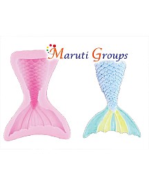  Mermaid Tail Silicone Mould - Flat