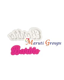 Barbie Text Silicone Mould - 2