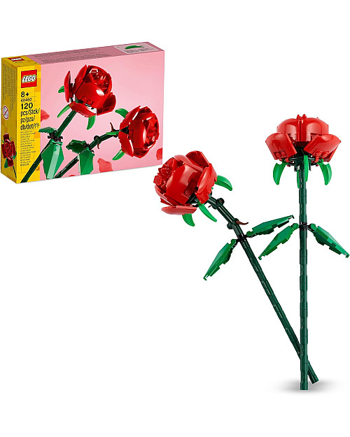 LEGO Botanicals Roses Faux Flowers Building Set 40460