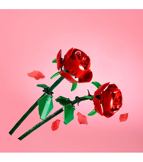 LEGO Botanicals Roses Faux Flowers Building Set 40460