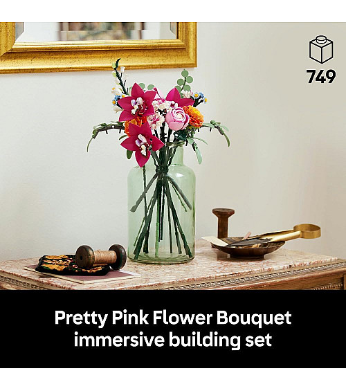 LEGO Botanicals Pretty Pink Flower Bouquet (10342)