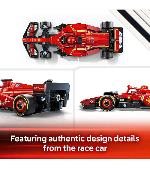 LEGO Speed Champions Ferrari SF-24 F1 Race Car with Driver Minifigure 77242