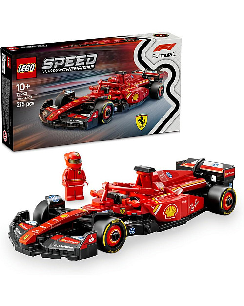 LEGO Speed Champions Ferrari SF-24 F1 Race Car with Driver Minifigure 77242