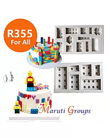 Lego Brick /  Lego Men Silicone Mould